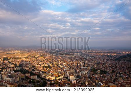 looking Afyon from the beautiful and high castle