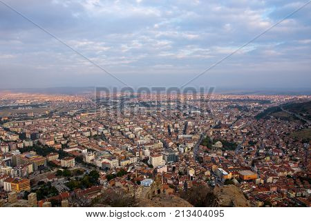 landscape to the Afyon from the Afyon castle
