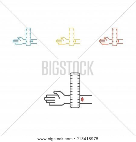Mantoux test icon. Vector sign for web graphics.