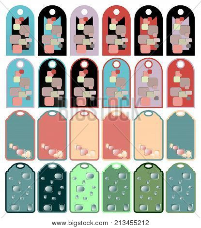 Set of labels for stores and sales