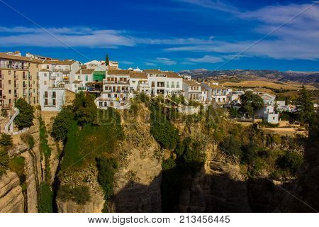 Ronda. Beautiful views in the city of Ronda, province of the city of Malaga. Andalusia, Spain. Photo taken - 13 n ovember 2017