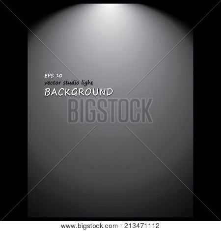 Vector studio light background. Vector Design Projector Indor