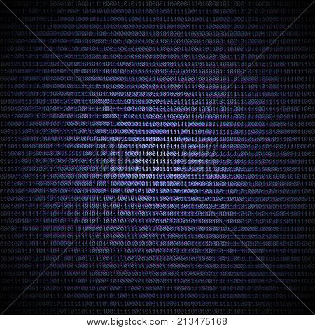 Vector Binary Code Abstract Background.