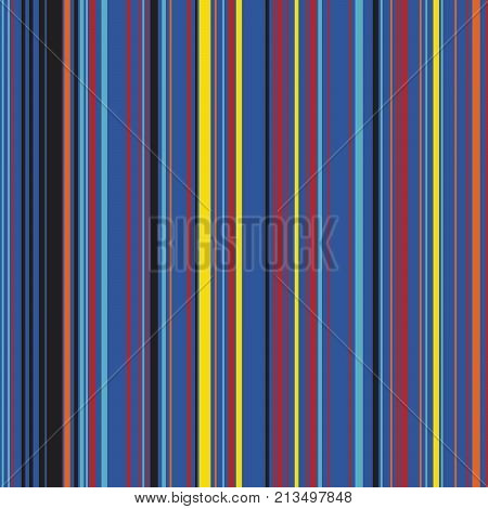 Retro Color Straight Vertical Variable Width Stripes, Color Lines Pattern, Vertically Seamless Pattern, Straight Parallel Vertical Lines, Fashion Geometric Color Random Lines
