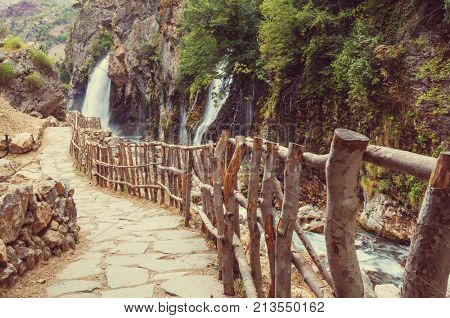 Kapuzbasi waterfall, Kayseri province, Turkey
