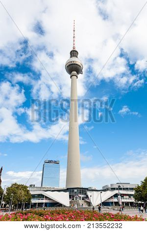 Fernsehturm Tv Tower On Alexanderplatz In Berlin