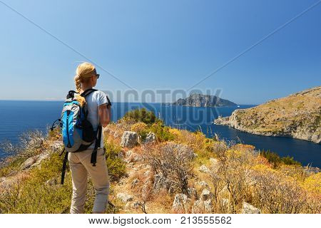 Woman In Mountain