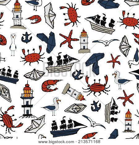 sea print With bridge, crab, tiger pie Vladivostok