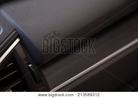SRS Airbag icon in the car background