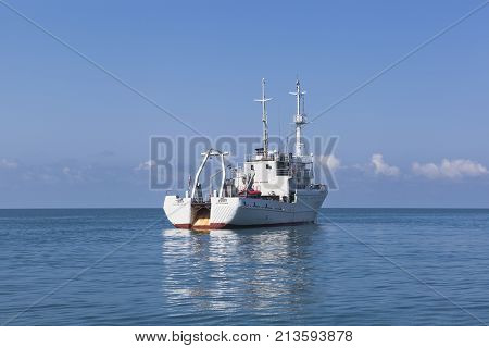 Tuapse, Krasnodar region, Russia - July 8, 2013: Research vessel Rift