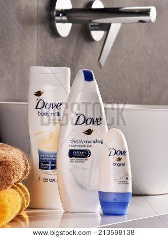 Variety Of Dove Products Including Body Milk And Anti-perspirant