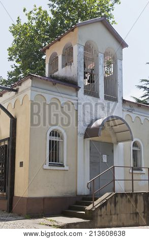 Bell tower of the parish of St Alexis in Tuapse, Krasnodar region, Russia
