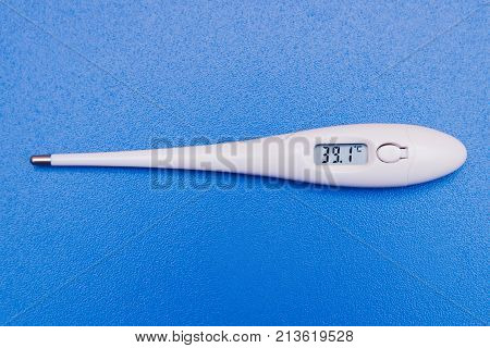Medications, Pills And A Thermometer On A Bright Background