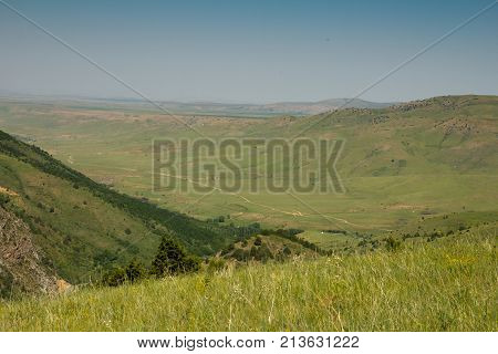 beautiful nature. Mountains in Kazakhstan . In the park in nature