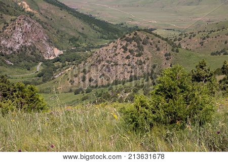 beautiful nature. Mountains in Kazakhstan . In the park in nature