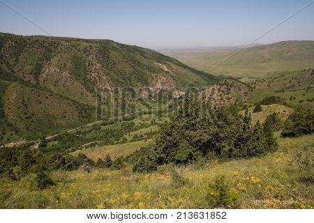 beautiful nature. Mountains in Kazakhstan . In the park in nature