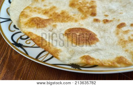 Sabaayad - Somali Flatbread African cuisine , close up