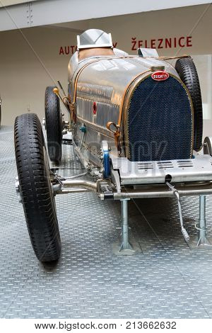 Prague, Czech Republic - November 10: Bugatti Type 51 Premier Racing Car From 1931 Stands In Nationa
