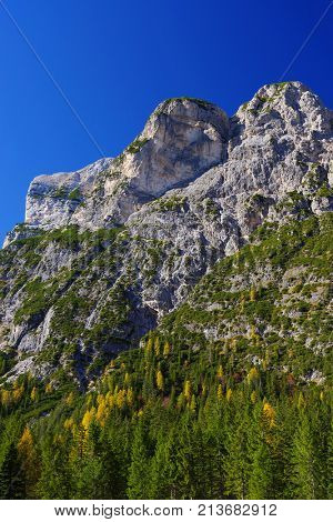 Alpine landscape in the Dolomites, Italy, Europe
