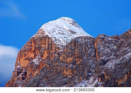 Alpine landscape in the Dolomites, Italy, Europe