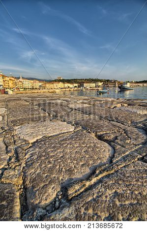 Panorama on Senj seaside - Istria - Croatia