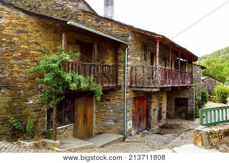 Rio de Onor is a village in northern Portugal with traditional houses  