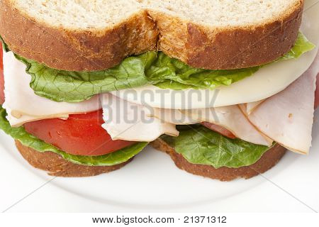 Eine große Türkei-Sandwich