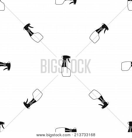 Spray pattern repeat seamless in black color for any design. Vector geometric illustration