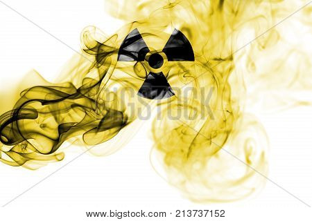 Nuclear smoke isolated on a white background