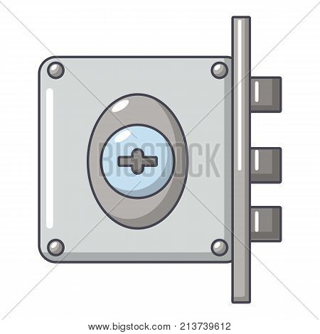 Lock interroom icon. Cartoon illustration of lock interroom vector icon for web