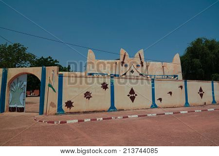 Exterior view to Dosso sultan residence in Niger