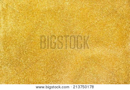 Close Up Gold Glitter Texture Background,festive Decoration