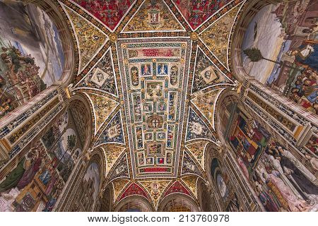 The Piccolomini Library, Siena Cathedral, Siena, Italy