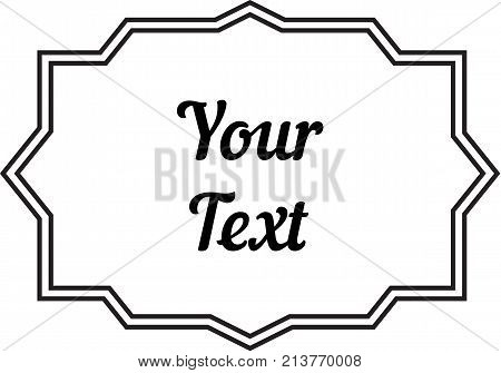 Vintage decorative frame labels for text and photos 2018