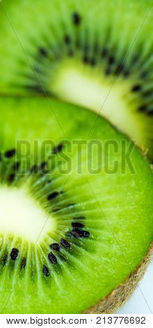 Juicy Kiwi Fruit Sliced.