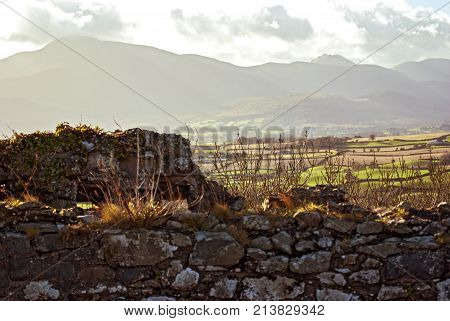 A scenic view from Dundrum Castle ruins. 
Situated above the town of Dundrum, County Down in Northern Ireland.