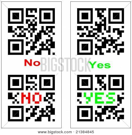 Oui et pas de Code de Qr