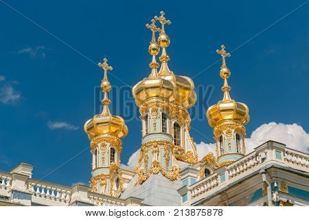 Petersburg, Russia - June 29, 2017: Katherine's Palace In Tsarskoe Selo Pushkin.