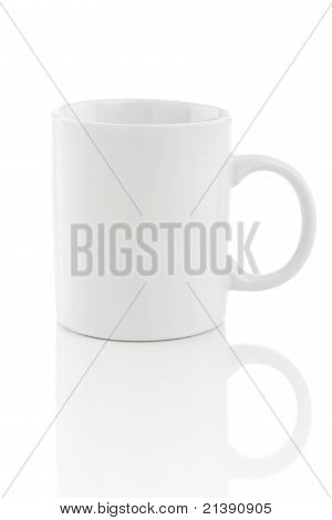 Mug แยกสีขาว