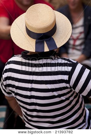 Gondolier i en Hat