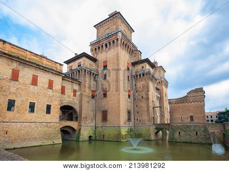 Castello Estense or St. Michael's castle is a moated medieval castle in the center of Ferrara Italy