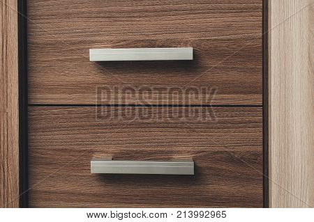 Chest with a closed drawer photo close-up color ash Simha