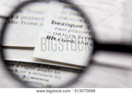 Word Or Phrase Bh In A Dictionary