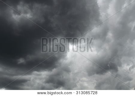 Beautiful storm sky with clouds, apocalypse, tunder, tornado