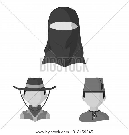 Vector Illustration Of Person And Culture Logo. Collection Of Person And Race Vector Icon For Stock.