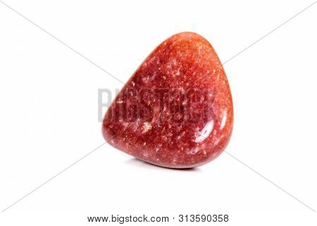 Macro Mineral Stone Jasper On White Background