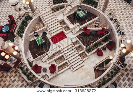 Editorial 29.3.2019 Stockholm Sweden Inside View From The Scandic Hotel Ariande
