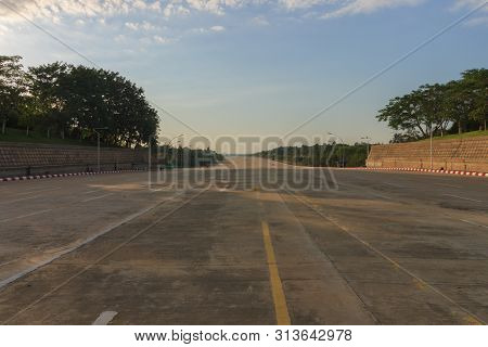 Naypyidaw, The Empty Official Capital Of Myanmar.