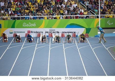 Rio, Brazil - September 10, 2016: Du Toit, Mohamed, Shang, Jones, Onufriienko, Whitehead, Pereira Du