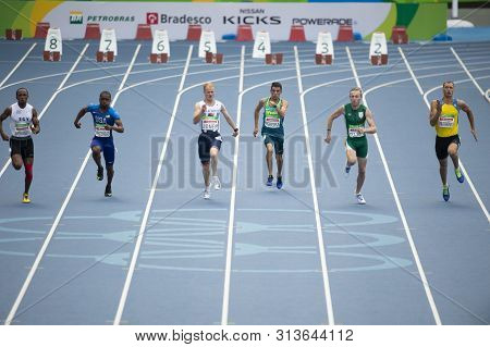 Rio, Brazil - September 10, 2016: Du Toit, Mohamed, Shang, Jones, Onufriienko, Whitehead, Pereira Du